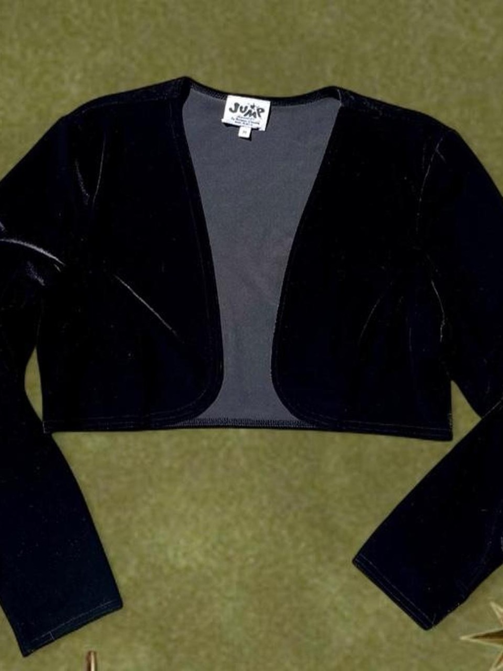 Jump Black Velvet Cropped Bolero